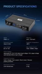 Bộ Ổn Áp Nguồn Âm Thanh Ô Tô Freude FPMU-1.2 130A 13.8–16V