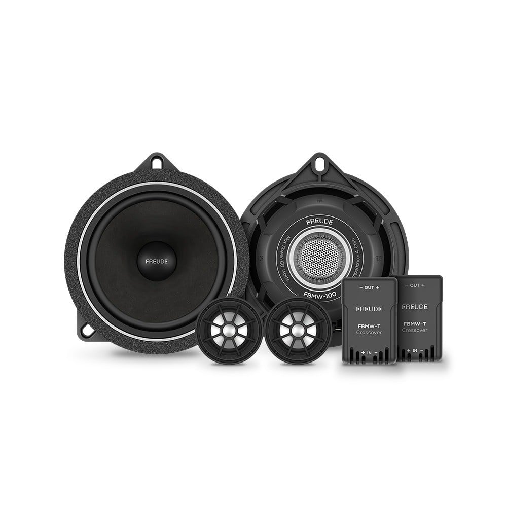 Bộ loa cánh 2 way Freude FBMW-100 gồm 2 mid 4.5 inch, 2 treble và 2 phân tần FBMW-T