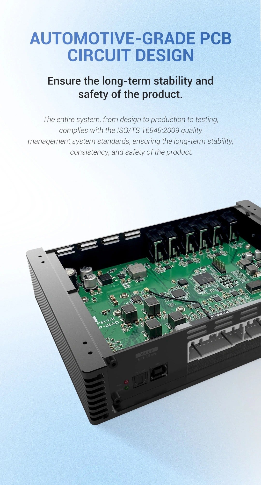 Bo mạch chuẩn ô tô bên trong Freude FP-8A