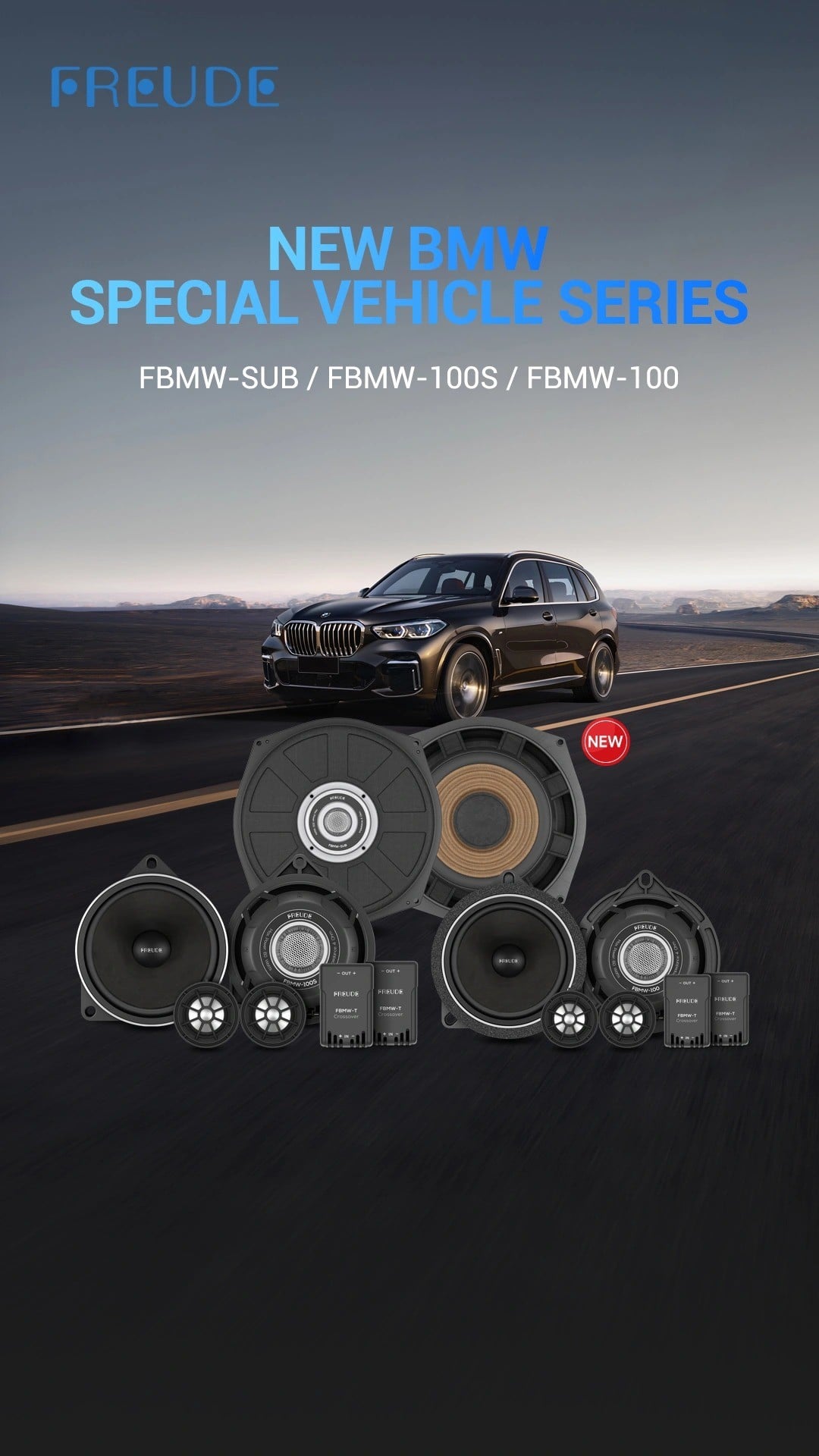 Dòng loa BMW của Freude: FBMW-SUB, FBMW-100S, FBMW-100