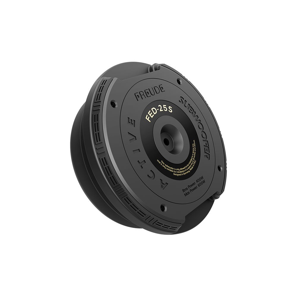 Freude FED-25S nhìn nghiêng thấy hông vỏ nhôm và củ loa 11 inch