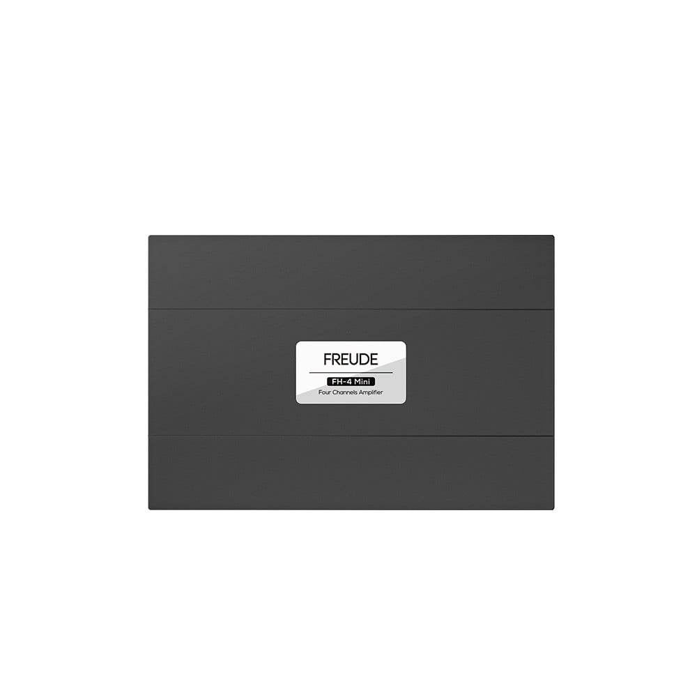 Freude FH-4 Mini nhìn từ trên, nhãn Four Channels Amplifier