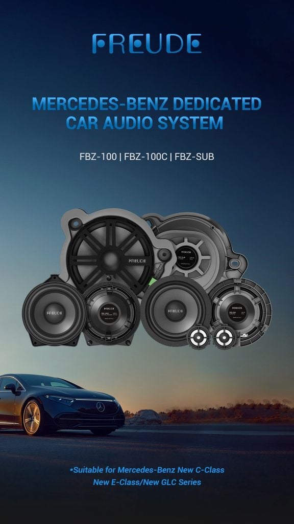 Loa Cánh Ô Tô 2 Way Mercedes Freude FBZ-100 4 Inch C E GLC