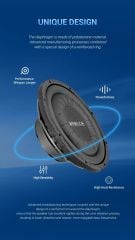 Loa SUB Hơi Ô Tô Freude FW-25AS 10 Inch Siêu Mỏng 250W RMS 4 Ohm