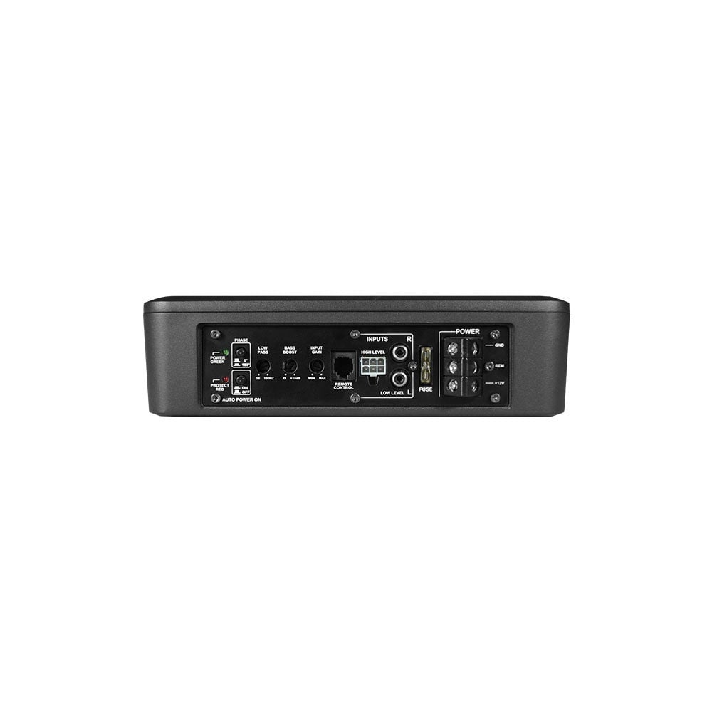 Mặt điều khiển Freude FED-1000: ngõ mức loa, RCA, lọc thấp, bass boost, remote, cầu chì
