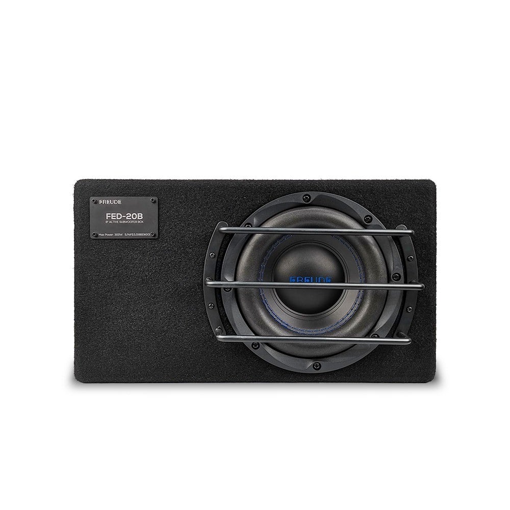 Sub điện Freude FED-20B mặt trước có lưới thép bảo vệ
