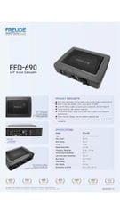 Loa SUB Điện Gầm Ghế Ô Tô Freude FED-690 6x9 Inch 160W Mỏng 65mm