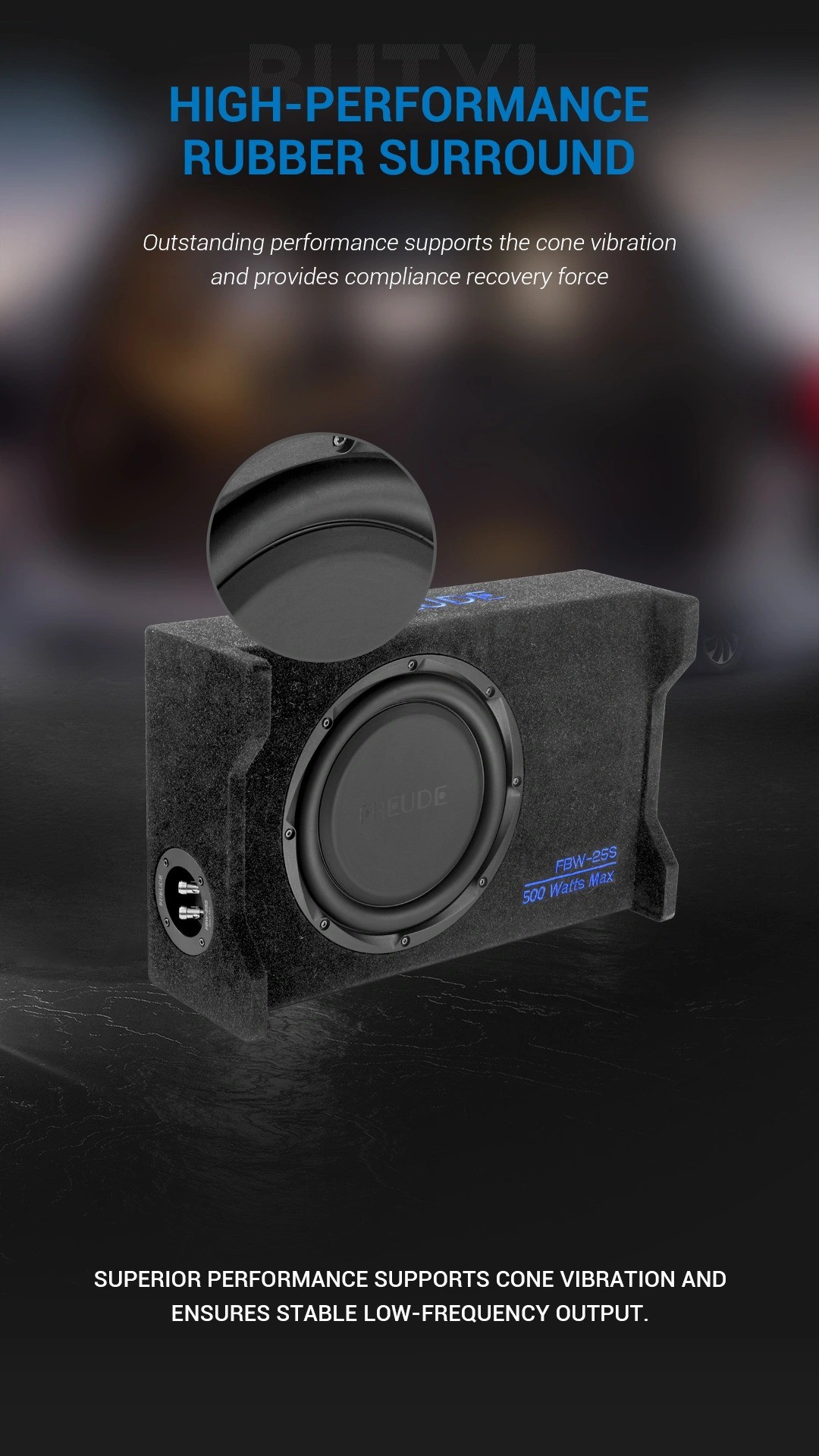 Viền cao su của củ loa Freude FBW-25S