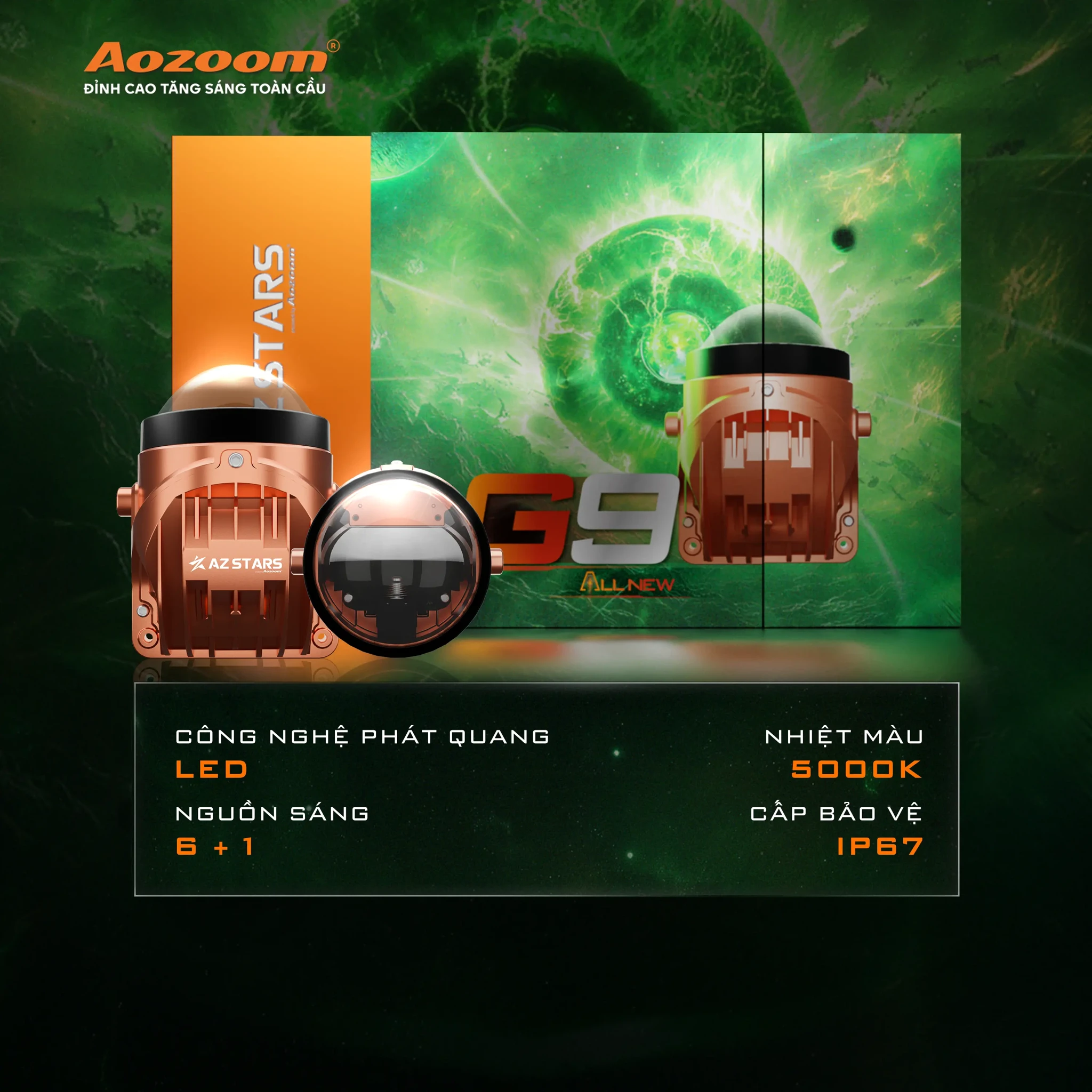 Bi Gầm Aozoom G9 ALL NEW - ảnh chính hãng 3