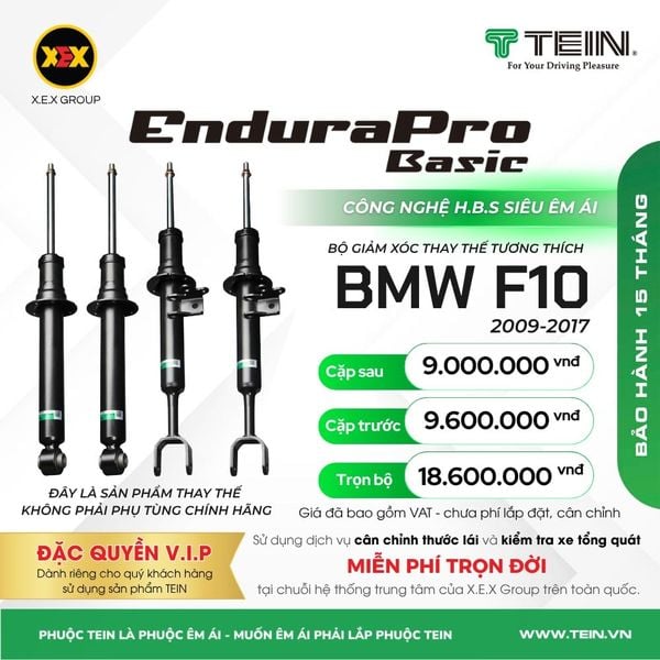 Giảm Xóc Ô Tô BMW 5-Series F10 2009-2017 Tein Basic