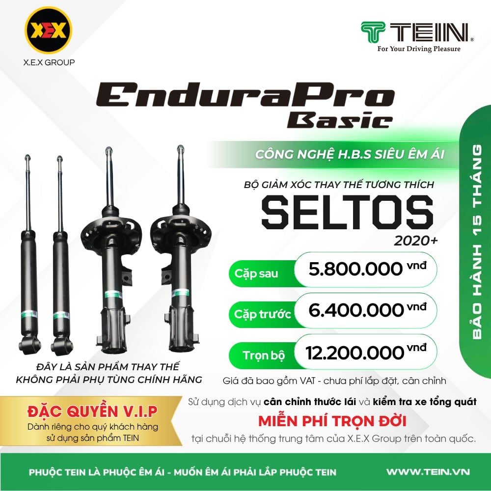 Giảm Xóc Ô Tô Kia Seltos 2020+ Tein Basic