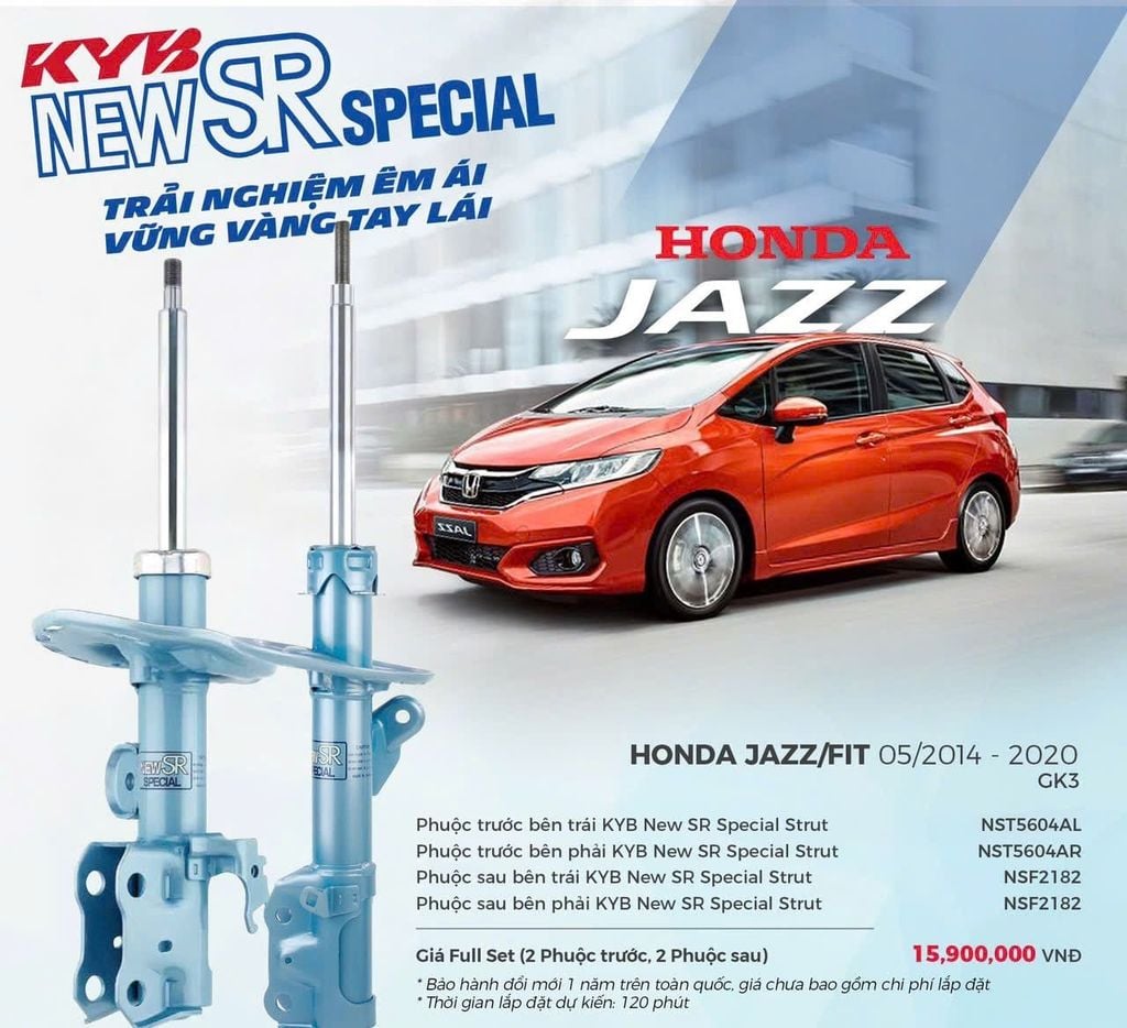 Giảm Xóc Ô Tô Honda KYB New SR Special
