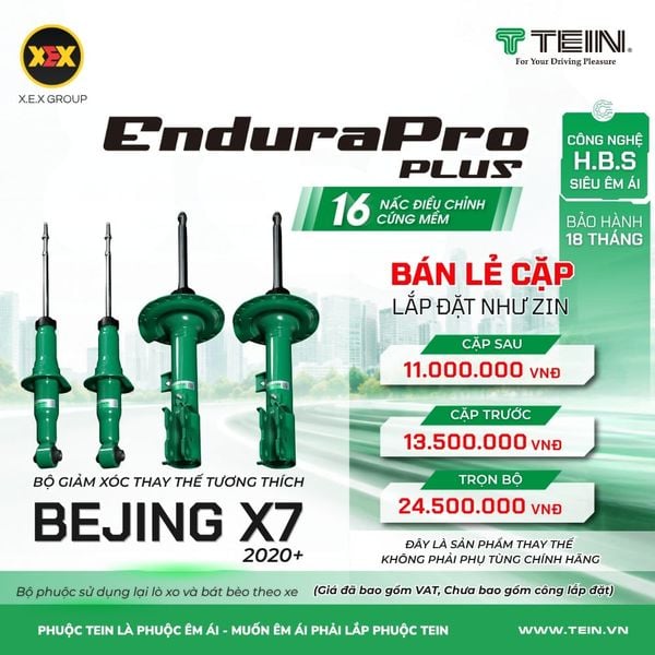 Giảm Xóc Ô Tô BAIC Beijing X7 2020+ Tein EnduraPro Plus