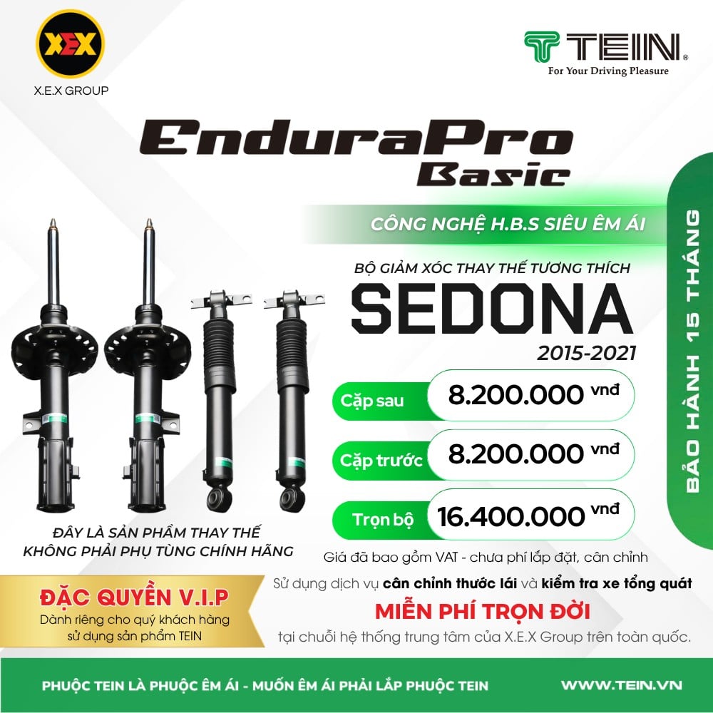 Giảm Xóc Ô Tô Kia Sedona 2015-2021 Tein Basic