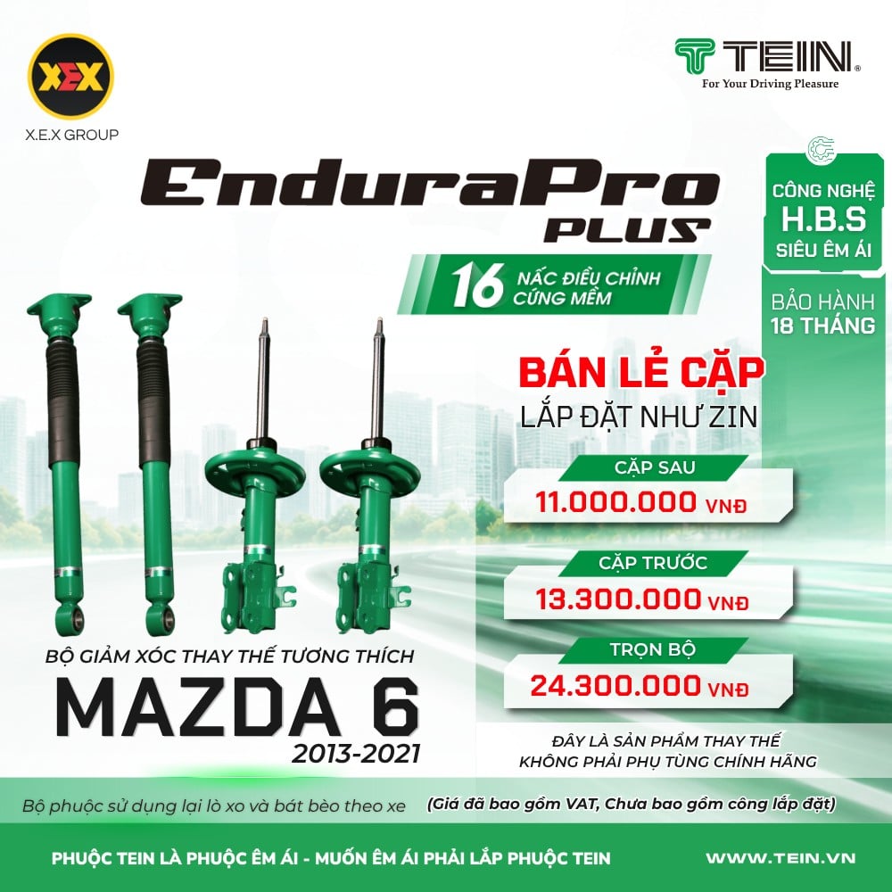 Giảm Xóc Ô Tô Mazda 6 2013-2021 Tein EnduraPro Plus