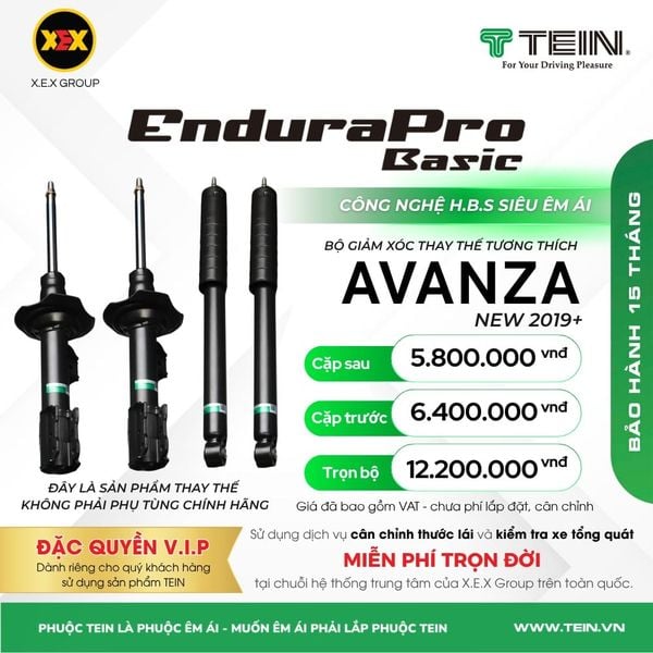 Giảm Xóc Ô Tô Toyota Avanza 2019+ Tein Basic