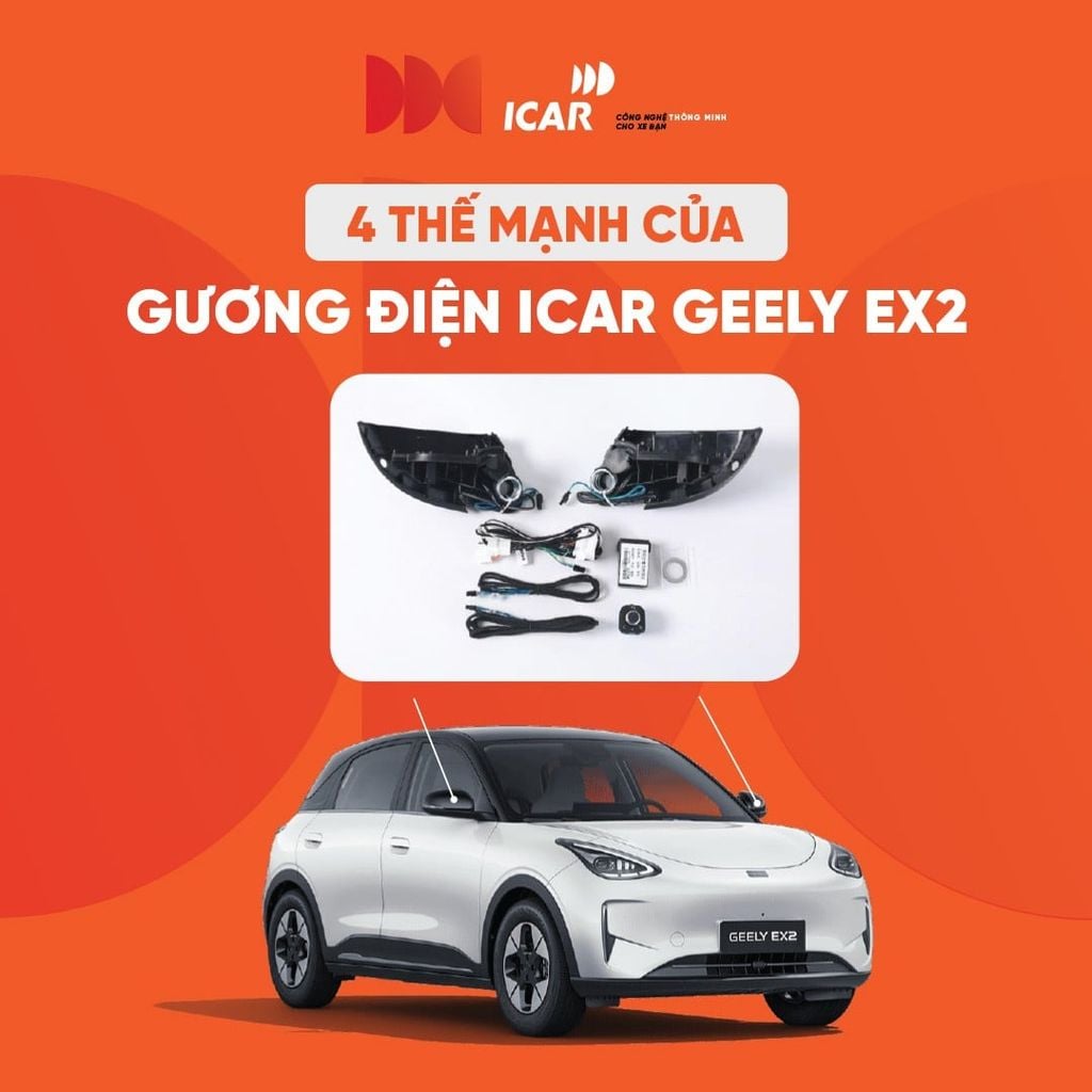 Gập Gương Tự Động iCar Geely EX2 Gương Điện