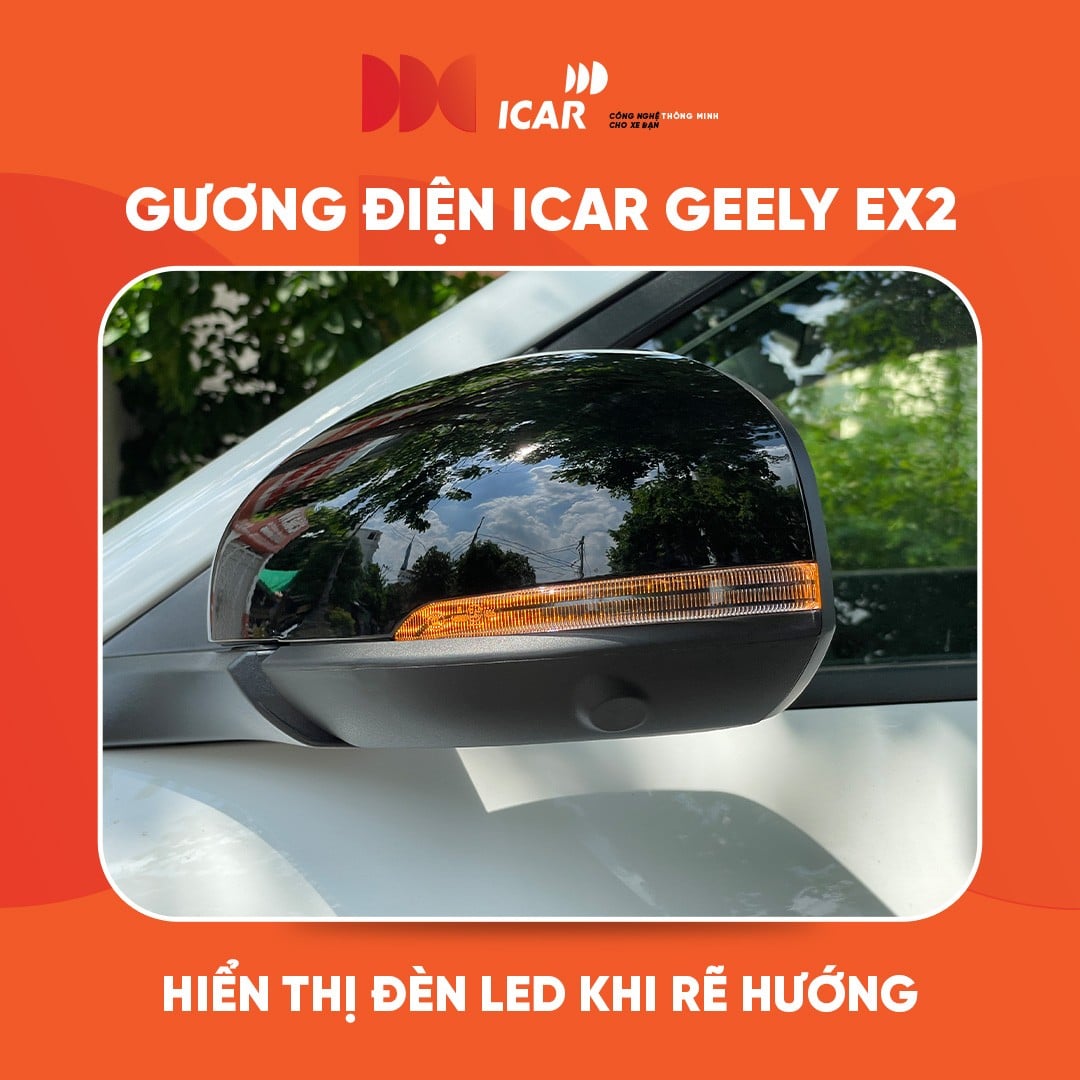 Đèn LED báo rẽ trên gương điện iCar Geely EX2