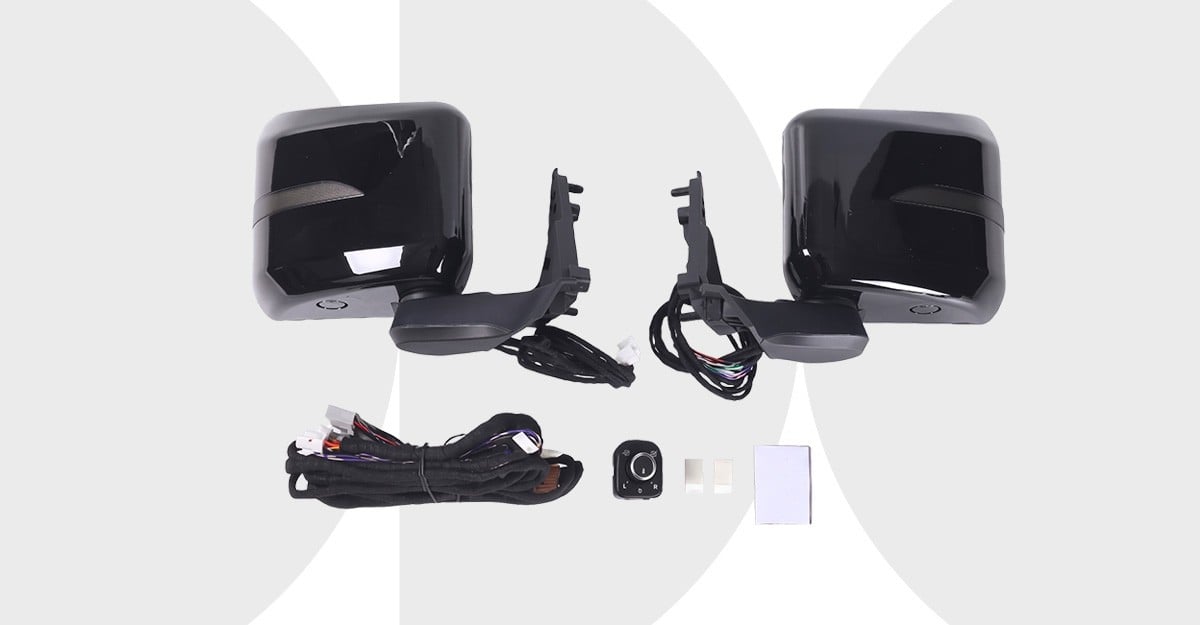 Bộ gương điện iCar VinFast VF3 kèm dây và núm điều khiển