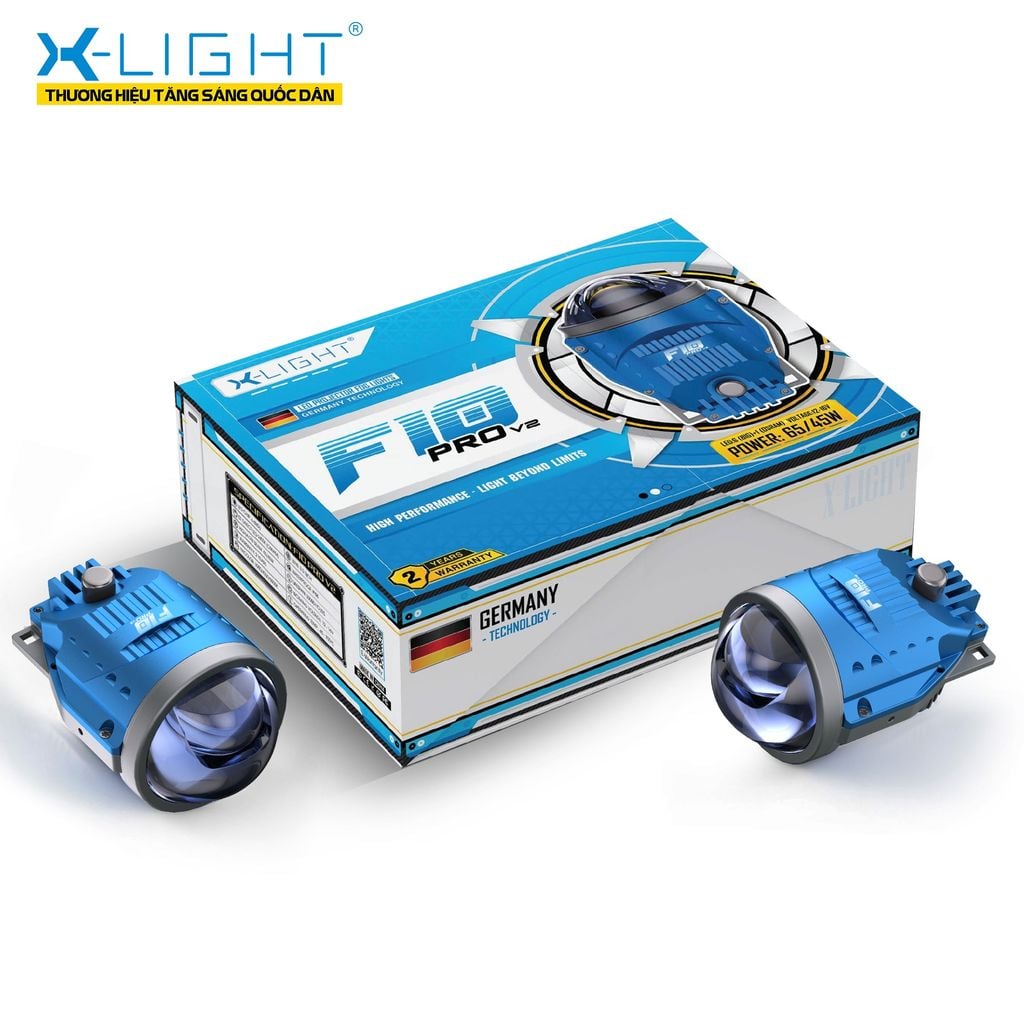 Bi Gầm Ô Tô X-Light F10 Pro V2 3.0 Inch 3 Màu