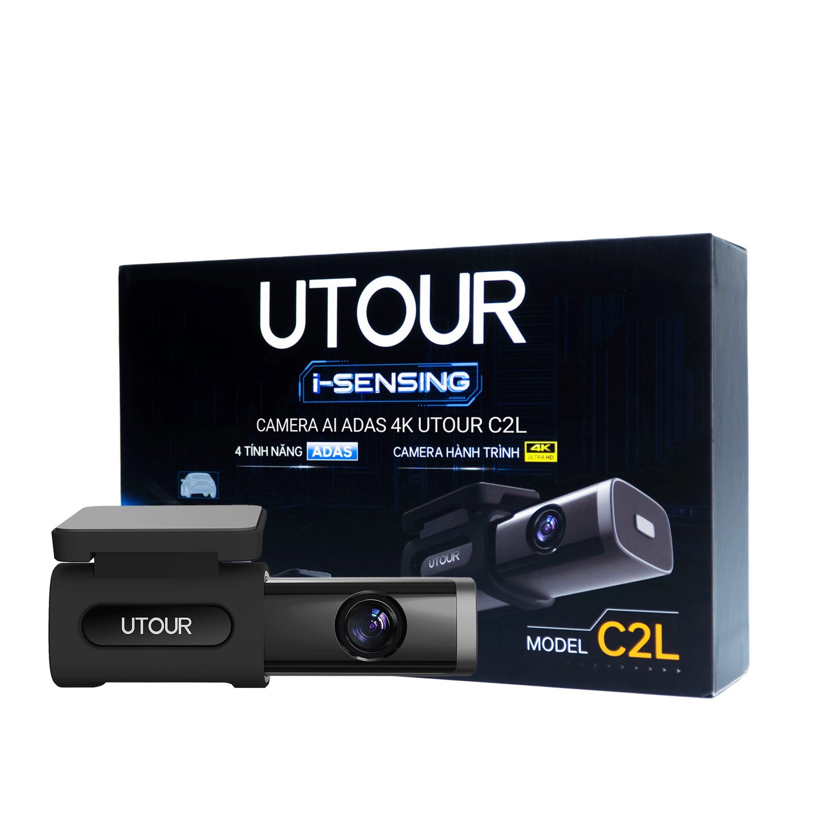 Hộp Utour i-SENSING camera AI ADAS 4K model C2L cùng thân máy