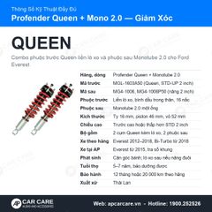 Giảm Xóc Ô Tô Ford Everest 2015+ Profender Queen + Monotube 2.0