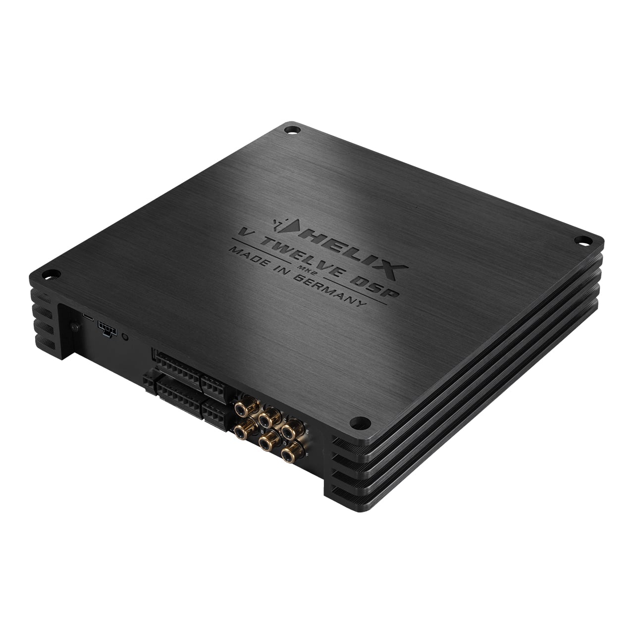 Amply tích hợp DSP ô tô Helix V TWELVE DSP MK2 góc nghiêng