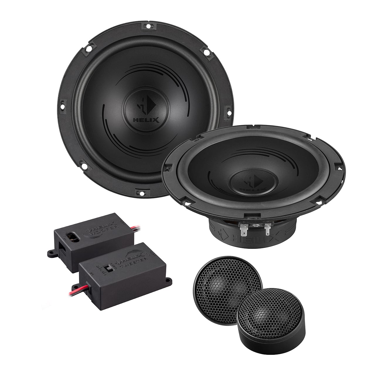 Bộ loa cánh cửa ô tô 2 way Helix PF K165.2 đầy đủ