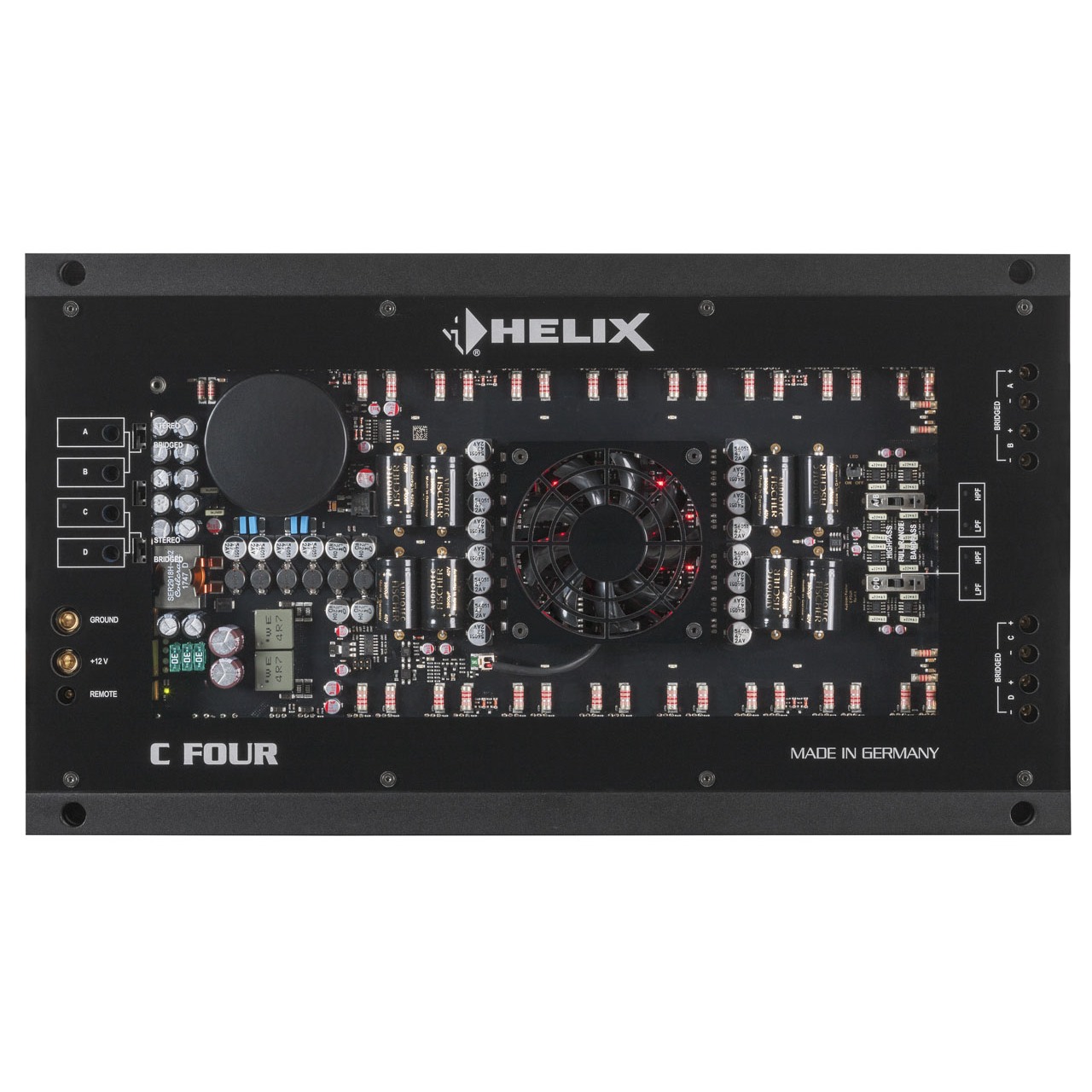 Helix C FOUR nhìn từ trên qua nắp mica