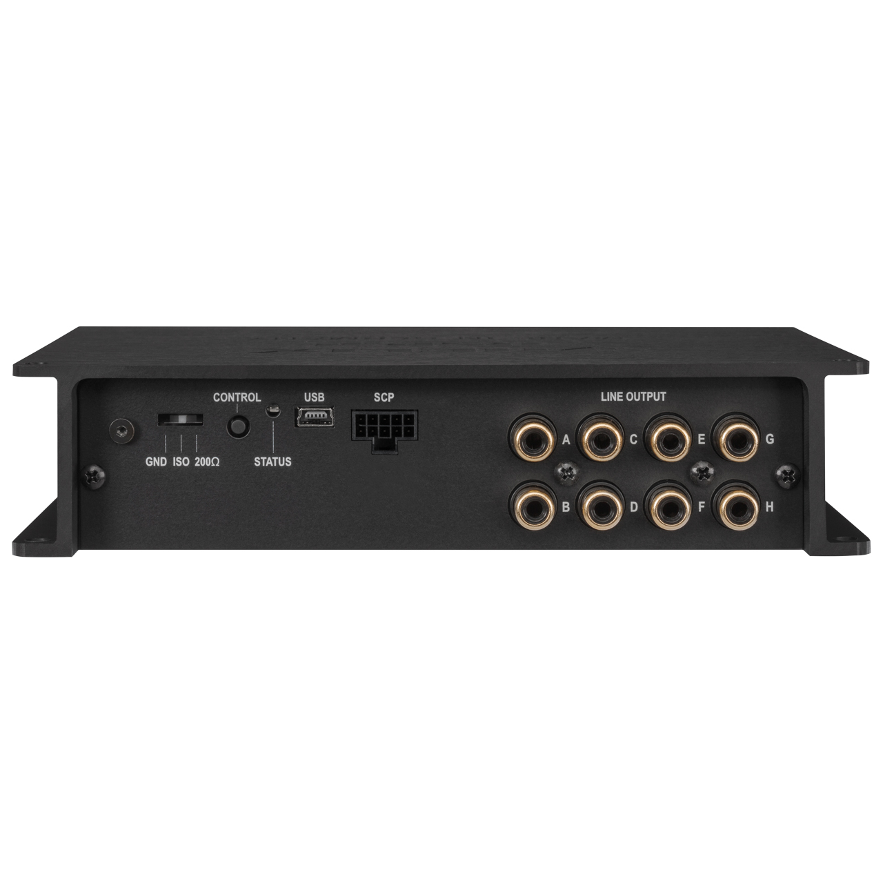 Mặt 8 ngõ ra RCA của Helix DSP.3S
