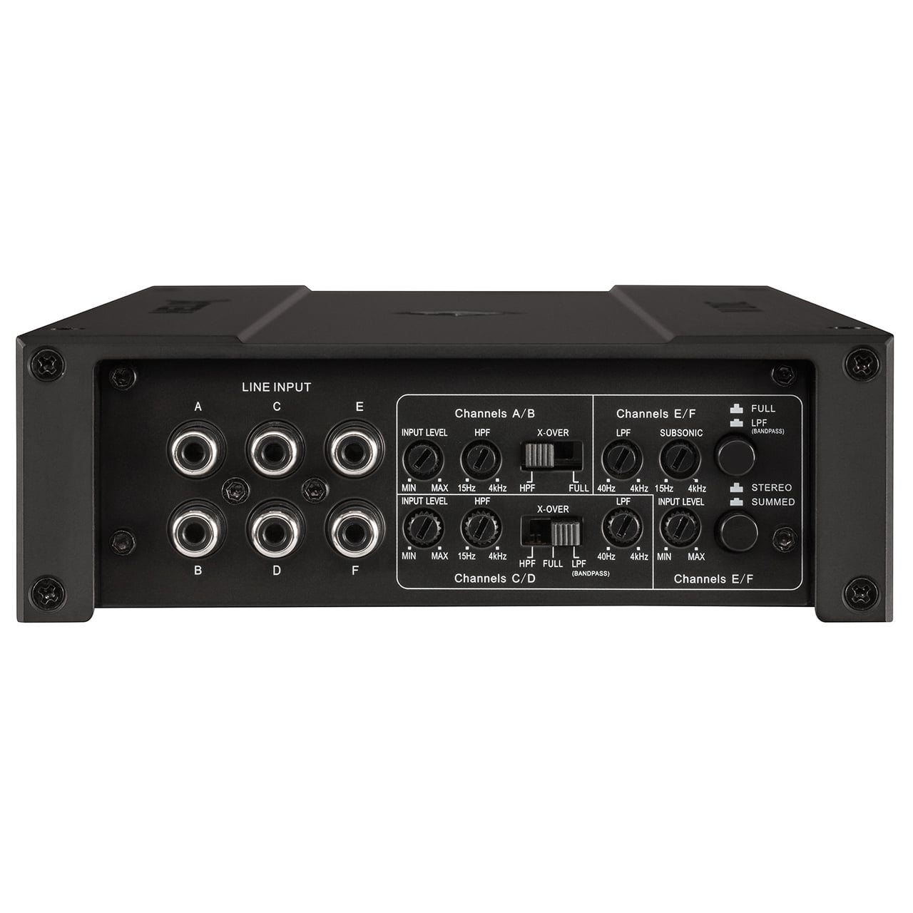Mặt ngõ vào 6 RCA và núm phân tần Helix M SIX