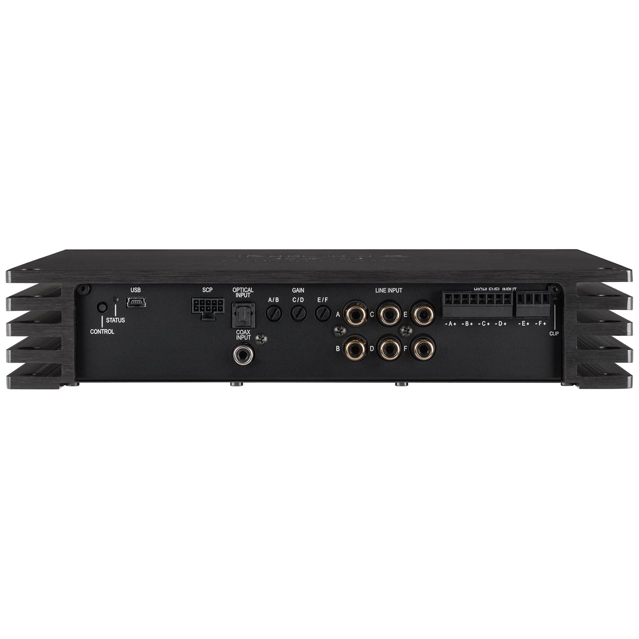 Mặt ngõ vào loa, RCA và SPDIF Helix P SIX DSP ULTIMATE