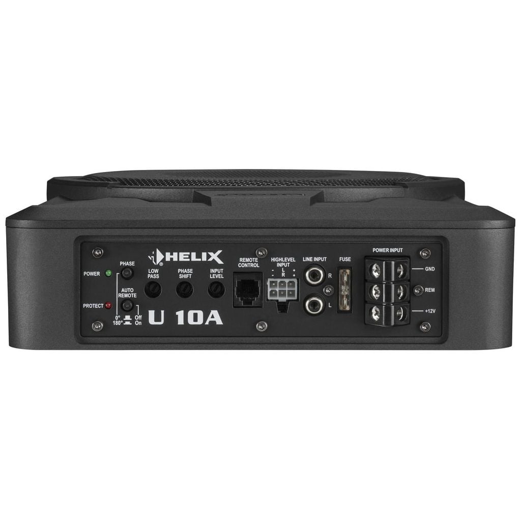Loa SUB Điện Gầm Ghế Ô Tô Helix U 10A 10 Inch 180W RMS Vỏ Nhôm