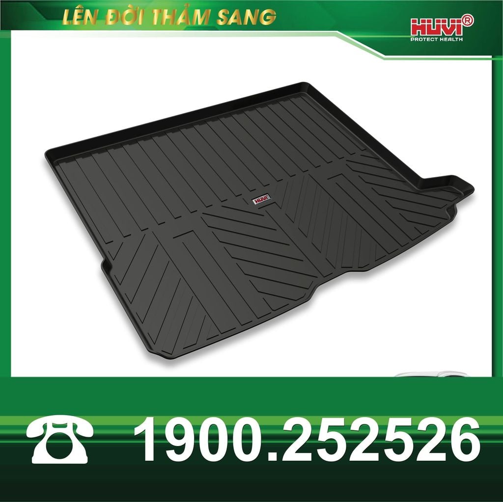 Thảm Lót Sàn Ô Tô Huvi Mercedes GLC 2016-2022 - Tràn Viền Bậc Cửa, Nhựa TPE Cao Cấp