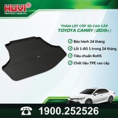 Thảm Lót Sàn Ô Tô Toyota Camry 2019-2023 Huvi TPE Đúc Khuôn 3D