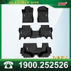 Thảm Lót Sàn Ô Tô Huvi Ford Everest 2023 - Tràn Viền Bậc Cửa, Nhựa TPE Cao Cấp