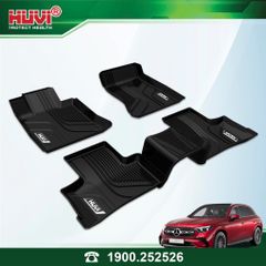 Thảm Lót Sàn Ô Tô Mercedes GLC 2023 Huvi TPE Đúc Khuôn 3D