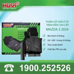Thảm Lót Sàn Ô Tô Mazda 3 Huvi TPE Tràn Viền