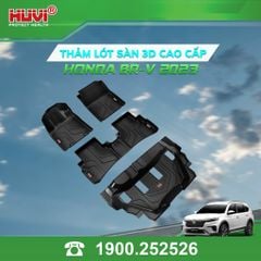 Thảm Lót Sàn Ô Tô Honda BR-V 2023 Huvi TPE 3D 4 Tấm