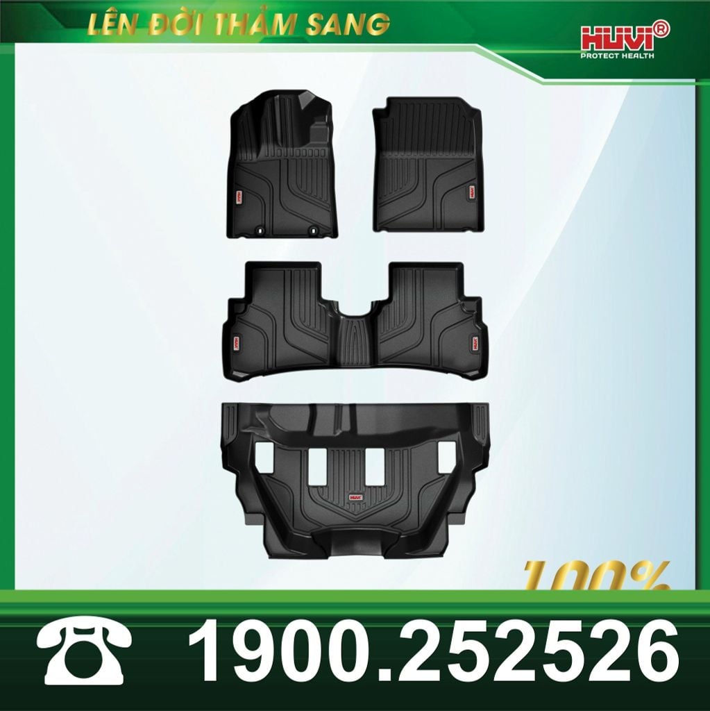 Thảm Lót Sàn Ô Tô Honda BR-V 2023 Huvi TPE 3D 4 Tấm