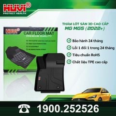 Thảm Lót Sàn Ô Tô MG5 2022-2023 Huvi TPE Tràn Viền