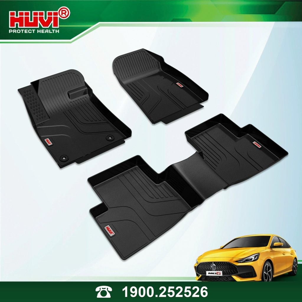 Thảm Lót Sàn Ô Tô MG5 2022-2023 Huvi TPE Tràn Viền