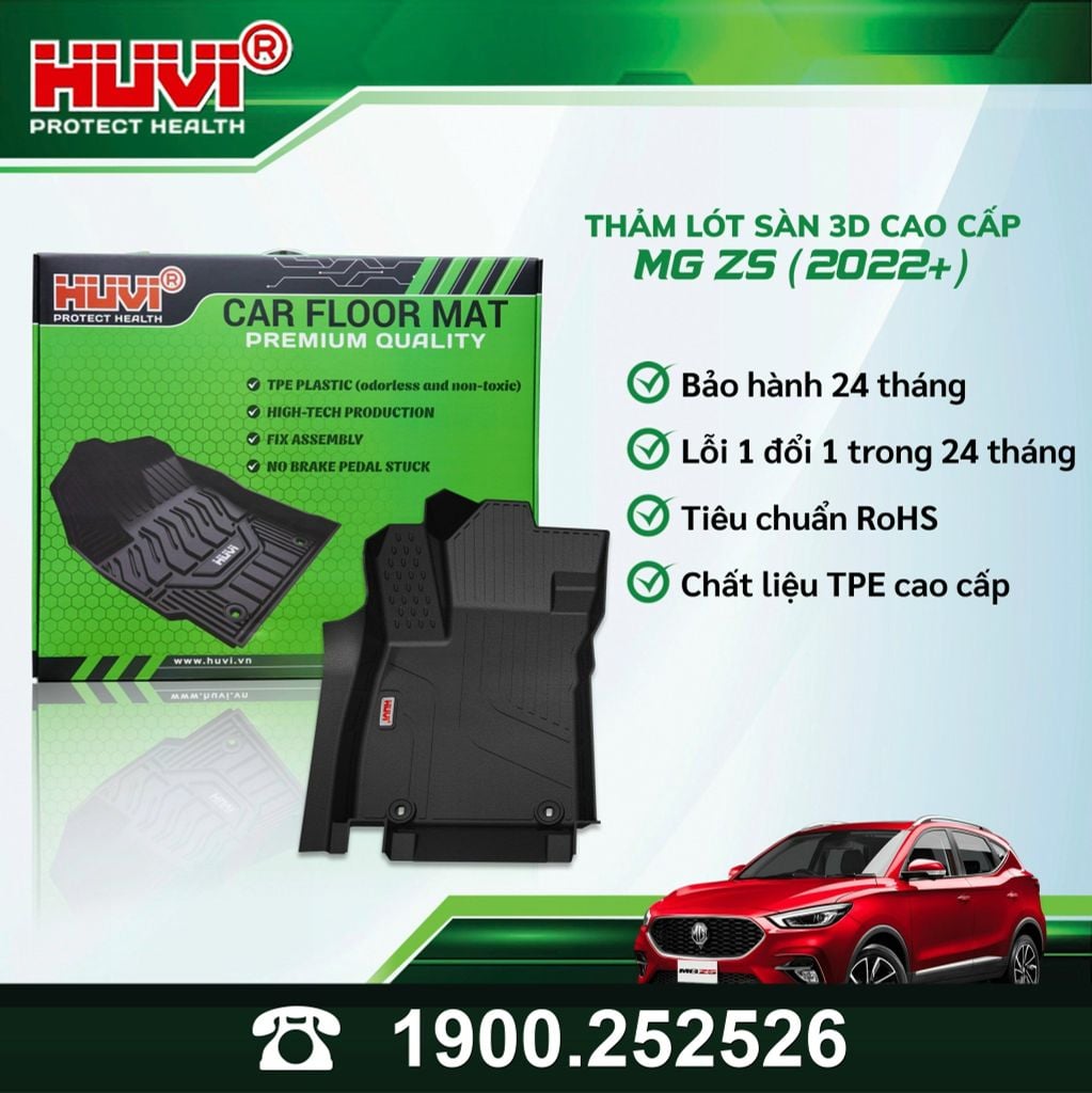 Thảm Lót Sàn Ô Tô MG ZS 2022-2023 Huvi TPE