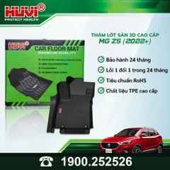 Thảm Lót Sàn Ô Tô MG ZS 2022-2023 Huvi TPE
