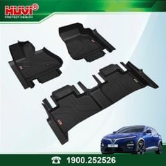 Thảm Lót Sàn Ô Tô Huvi VinFast VF6 2023 - Tràn Viền Bậc Cửa, Nhựa TPE Cao Cấp
