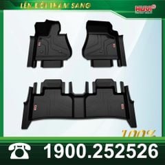 Thảm Lót Sàn Ô Tô Huvi VinFast VF6 2023 - Tràn Viền Bậc Cửa, Nhựa TPE Cao Cấp