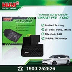 Thảm Lót Sàn Ô Tô VinFast VF9 7 Chỗ Huvi TPE Tràn Viền