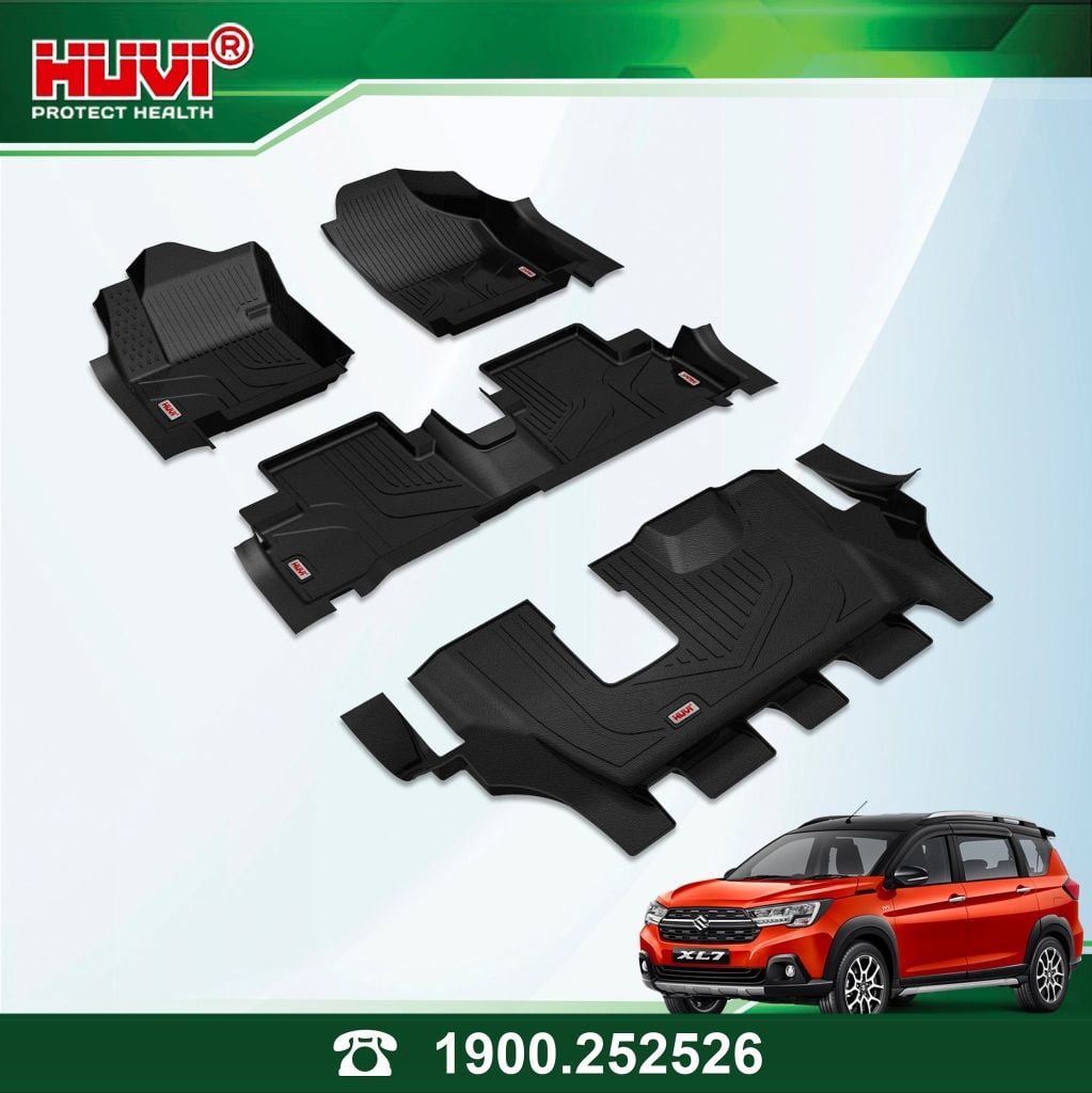 Thảm Lót Sàn Ô Tô Suzuki XL7 2023 Huvi TPE Tràn Viền