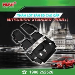 Thảm Lót Sàn Ô Tô Huvi Mitsubishi Xpander 2018-2026 - Tràn Viền Bậc Cửa, Nhựa TPE Cao Cấp