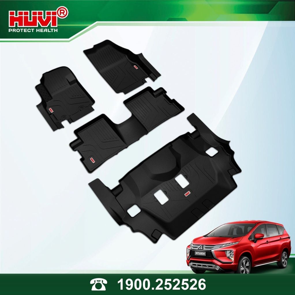 Thảm Lót Sàn Ô Tô Huvi Mitsubishi Xpander 2018-2026 - Tràn Viền Bậc Cửa, Nhựa TPE Cao Cấp